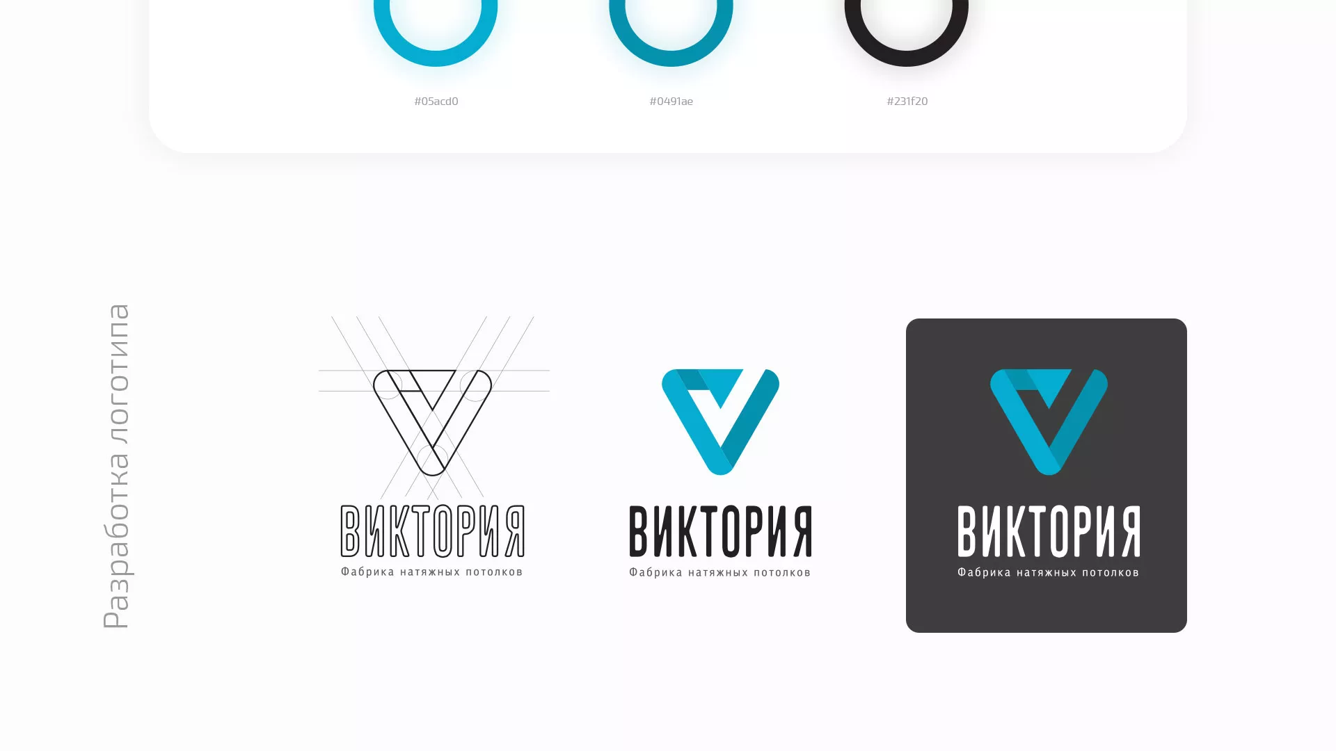 Разработка фирменного стиля компании по продаже и установке натяжных потолков в Лысково